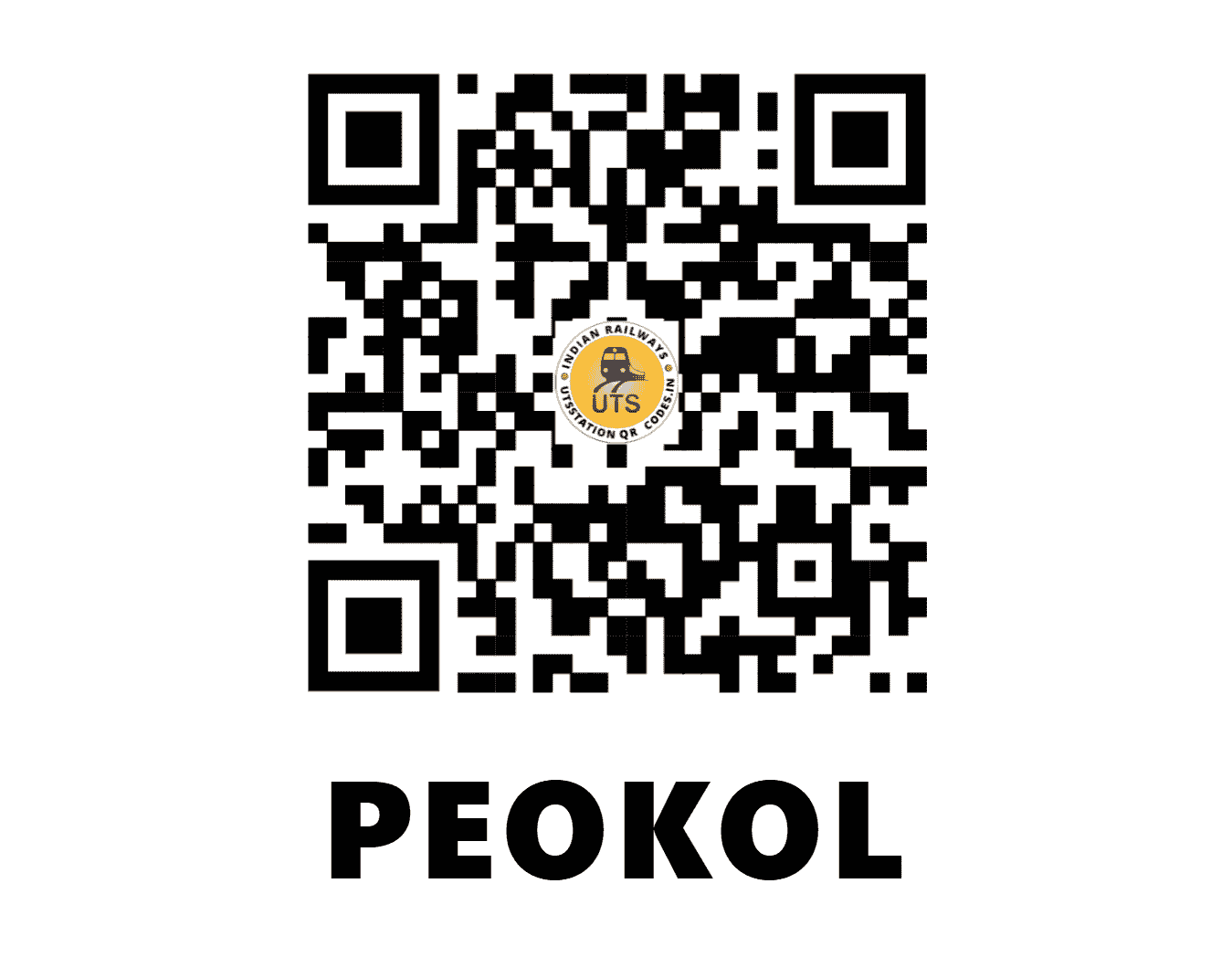 UTS QR Code for PEOKOL - POKL - NE (UTTAR PRADESH)